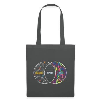 Physik Wie Magie Nur Real Geschenk - Stoffbeutel - Graphite - Vorne