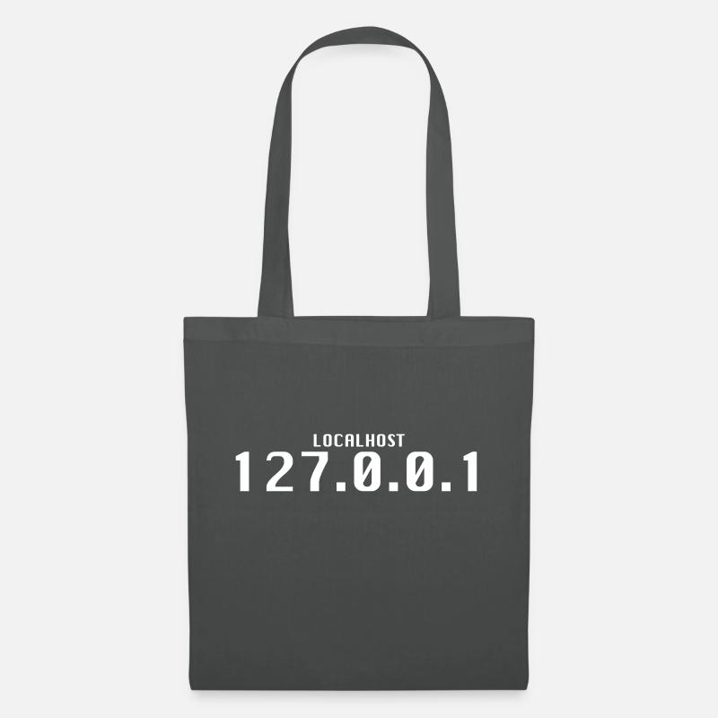 Localhost 127.0.0.1 No Place Like / Nerd Geek - Stoffbeutel - Graphite