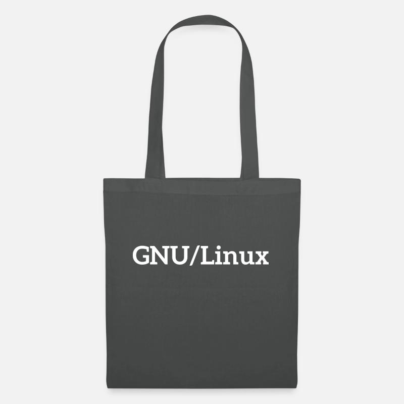 Linux - Sac en tissu - gris graphite