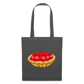 Strawberry tart - Tote Bag - graphite grey - Front