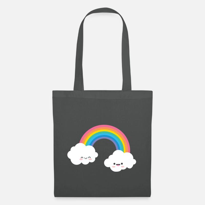 RAINBOW FACE - Tote Bag - graphite grey