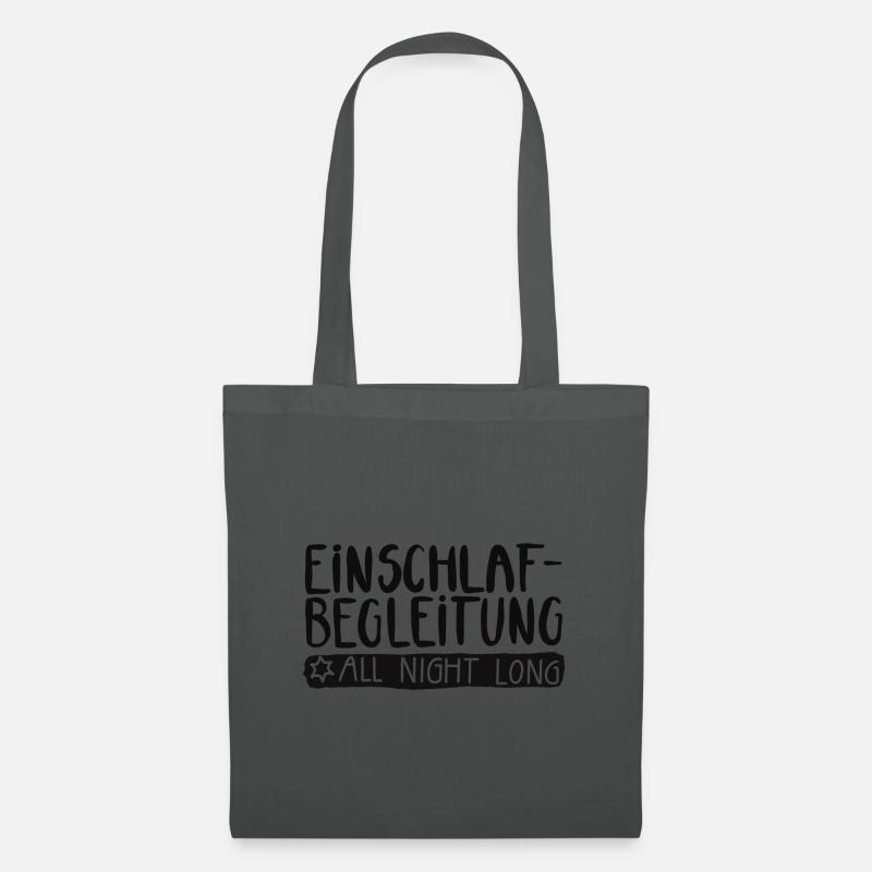 Einschlafbegleitung -all night long - Stoffbeutel - Graphite