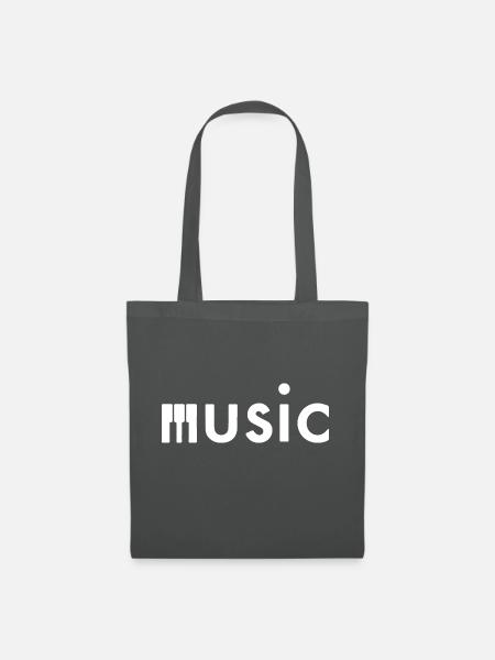 music - Stoffbeutel - Graphite