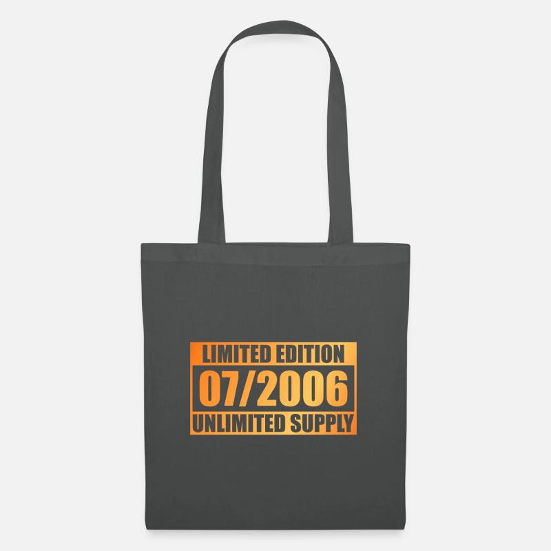 18. Geburtstag Limited Edition - ꝏ Supply 07/2006 - Stoffbeutel - Graphite