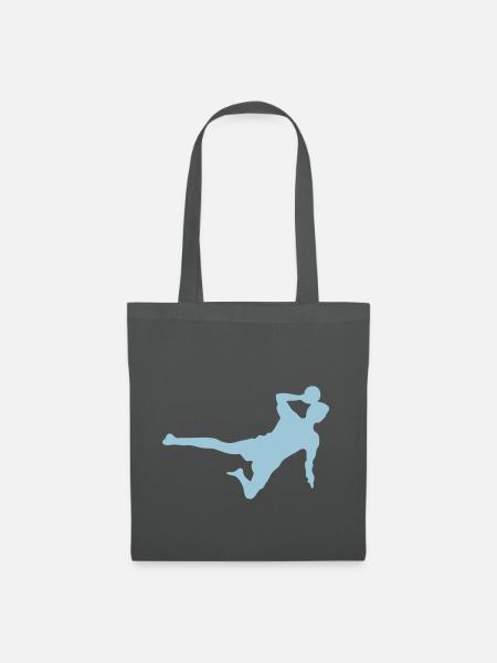 Schatten Silhouette Chukball - Stoffbeutel - Graphite