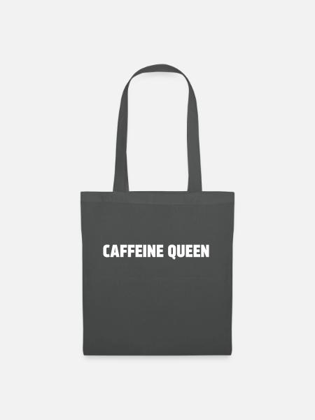 Koffein-Königin - Stoffbeutel - Graphite