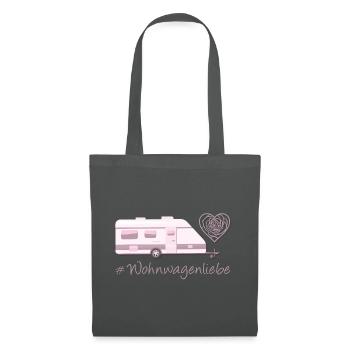 #Wohnwagenliebe - Stoffbeutel - Graphite - Vorne