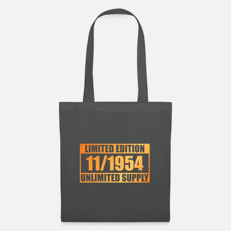 70. Geburtstag Limited Edition - ꝏ Supply 11/1954 - Stoffbeutel - Graphite