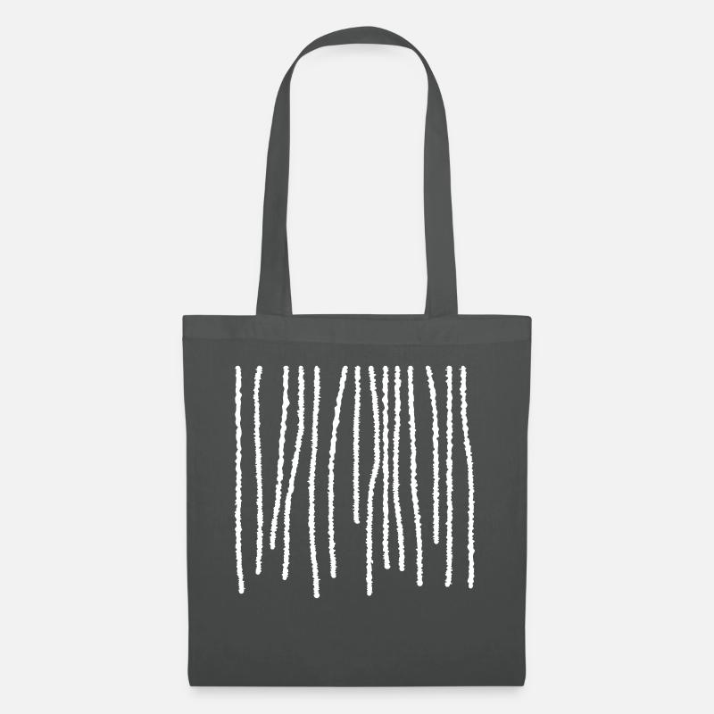 Vertical Stripes - Tote Bag - graphite grey