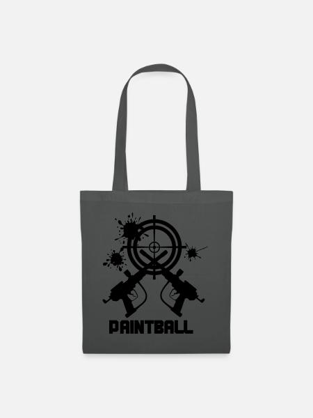 Paintball-Ziel mit zwei Kanonen - Stoffbeutel - Graphite