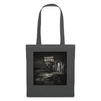 Motel vintage Night Noir Motif animal Chat Animal - Sac en tissu - gris graphite - Devant
