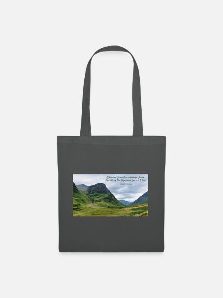 Wherever I wander wherever I rove - Highlands - Tote Bag - graphite grey