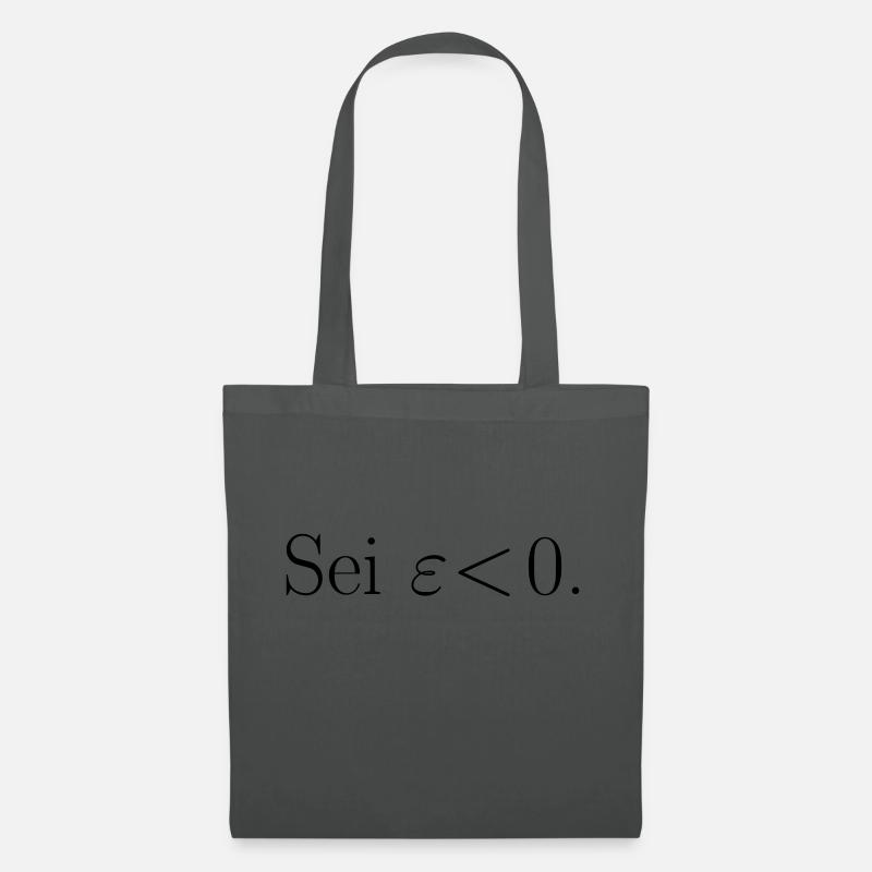 Sei epsilon < 0. Geschenk Idee - Stoffbeutel - Graphite