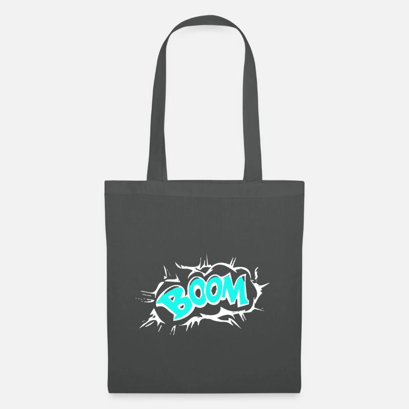 Comic BOOM - Stoffbeutel - Graphite