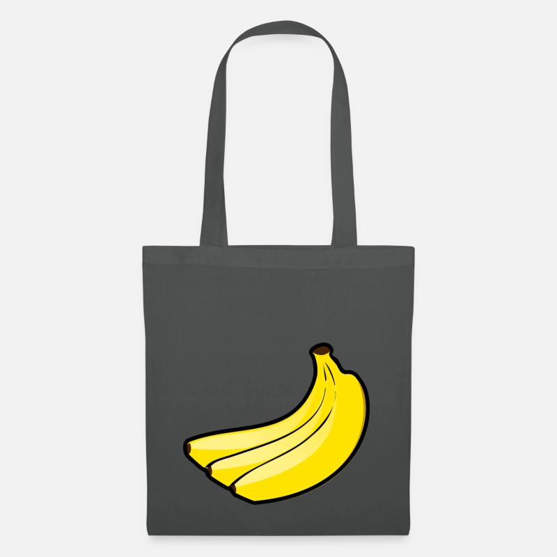 Banane - Stoffbeutel - Graphite