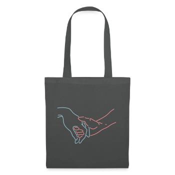 Mains - Sac en tissu - gris graphite - Devant