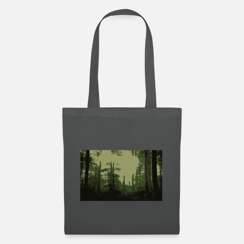 Green Forest - Stoffbeutel - Graphite