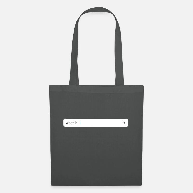 Search „what is“ - Stoffbeutel - Graphite