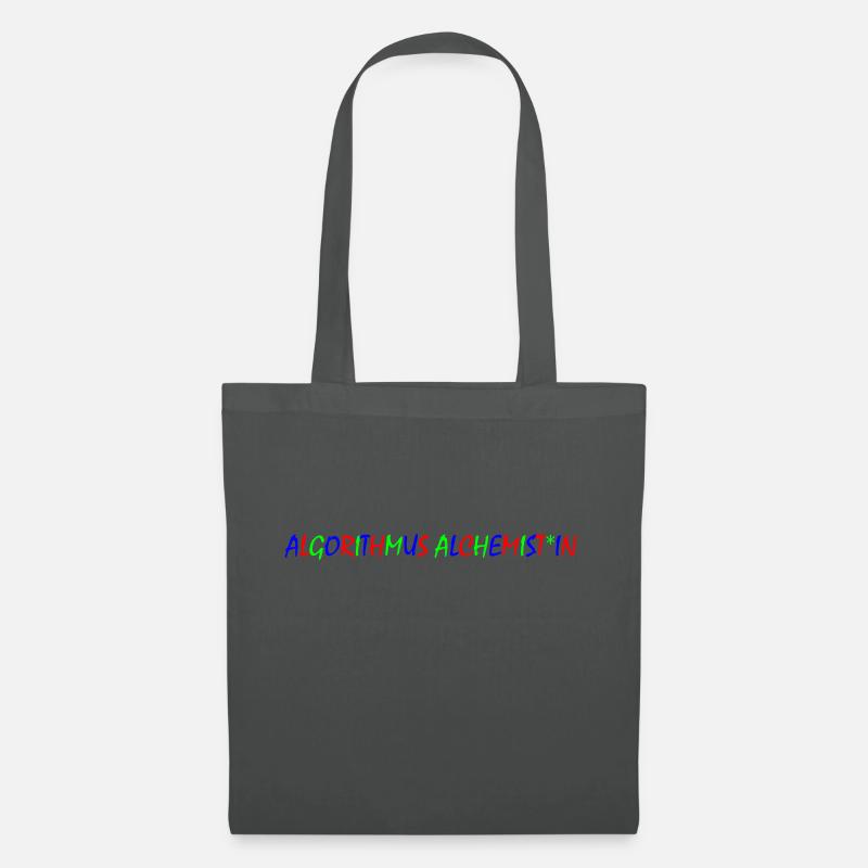 Algorithm Alchemist – Colorful Typography - Tote Bag - graphite grey