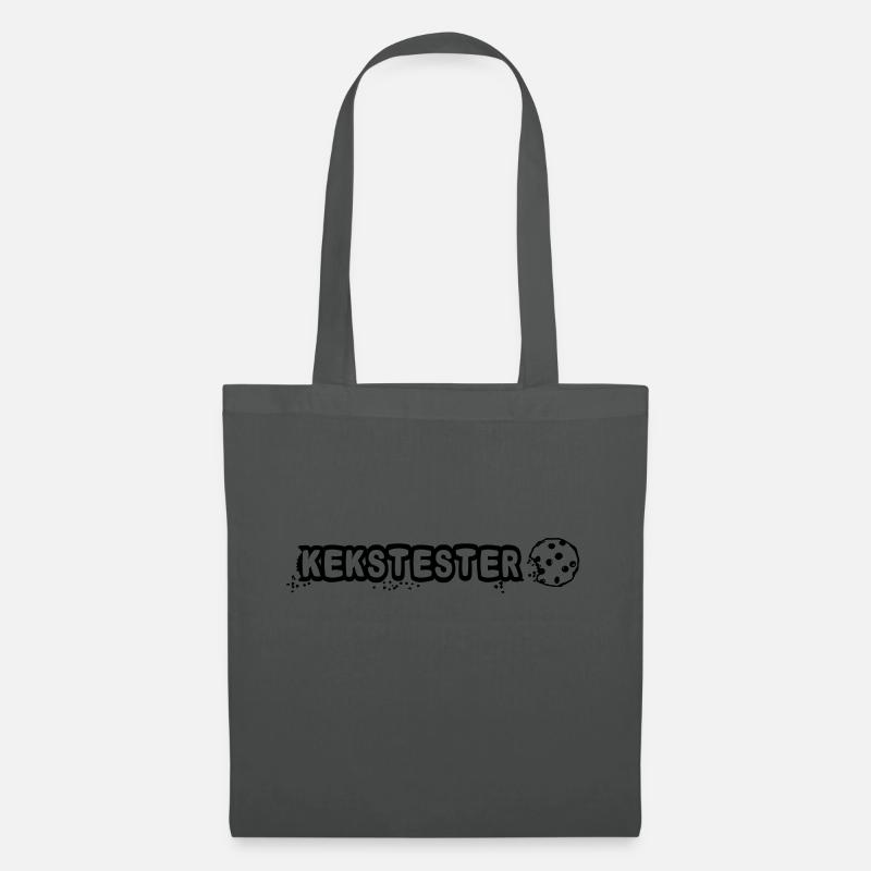 Kekstester Spruch mit Cookie - Stoffbeutel - Graphite