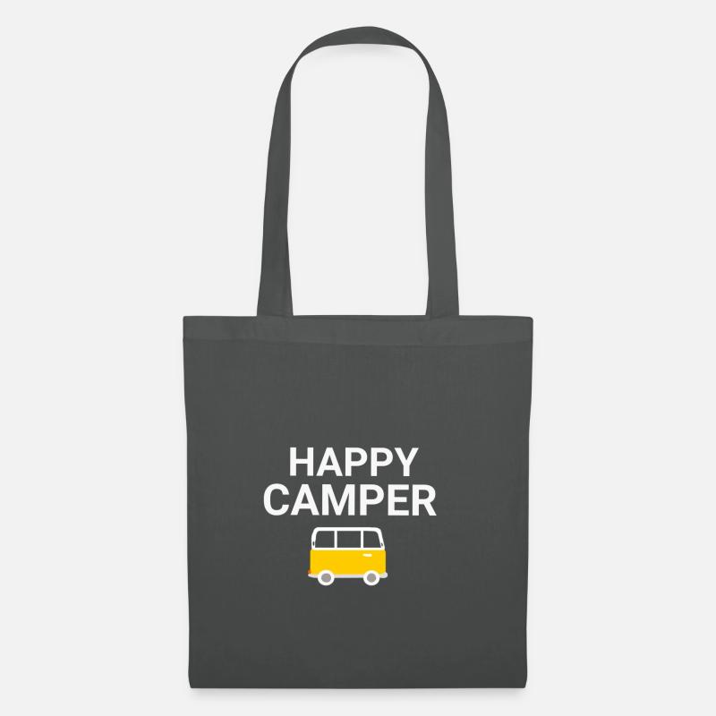 Happy Camper - Stoffbeutel - Graphite