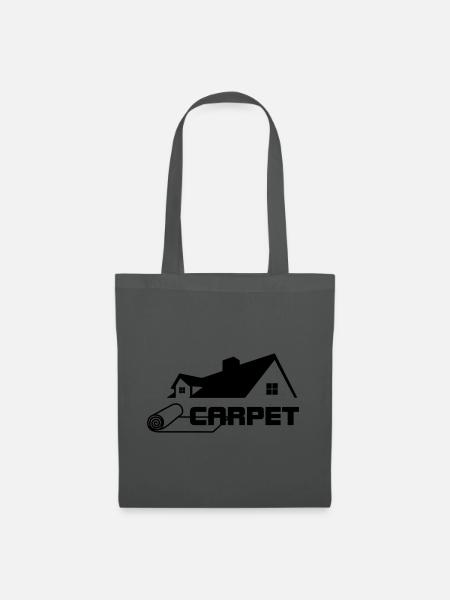 Teppichrollen Logo mit Haus - Stoffbeutel - Graphite