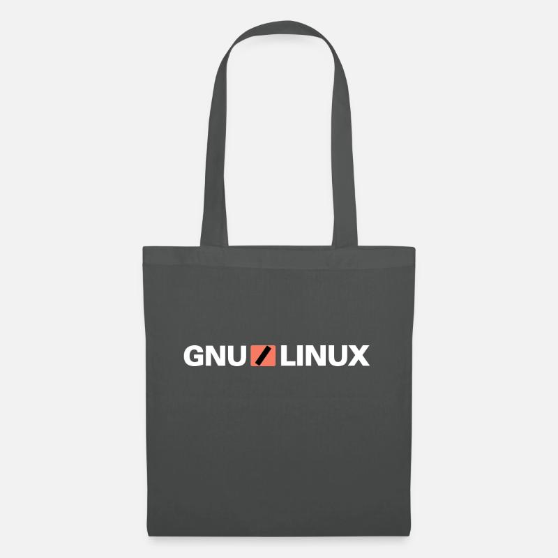 GNU/LINUX - Stoffbeutel - Graphite