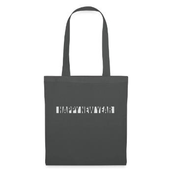 Citation Bonne année - Sac en tissu - gris graphite - Devant