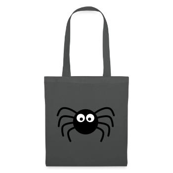 Spinne - Stoffbeutel - Graphite - Vorne
