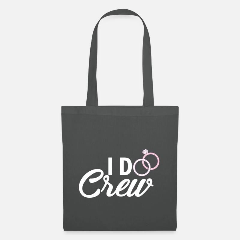 Hochzeit Ehe Trauung Liebe Treue Geschenkidee - Stoffbeutel - Graphite