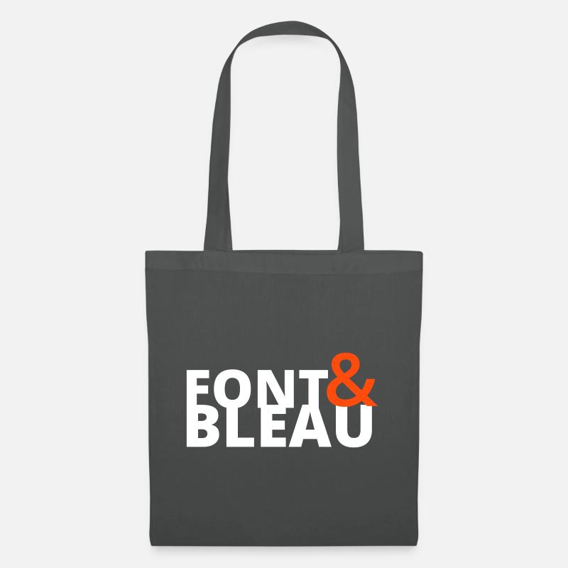 Font & Bleau - Stoffbeutel - Graphite