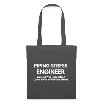 Piping Stress Engineer - Tote Bag - graphite grey - Front