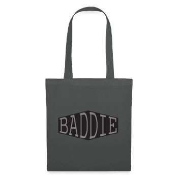 Baddie Retro Streetwear Vibes - Stoffbeutel - Graphite - Vorne