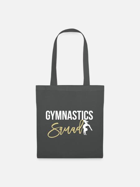 Gymnastik Turnen Turnerin Handstand Geschenk - Stoffbeutel - Graphite