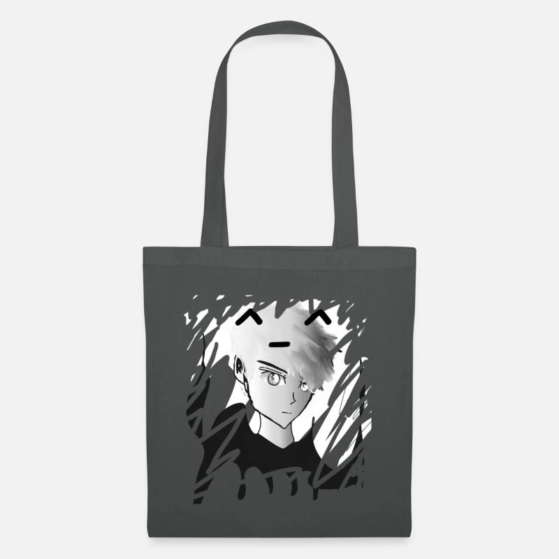 Junge in Grau - Stoffbeutel - Graphite