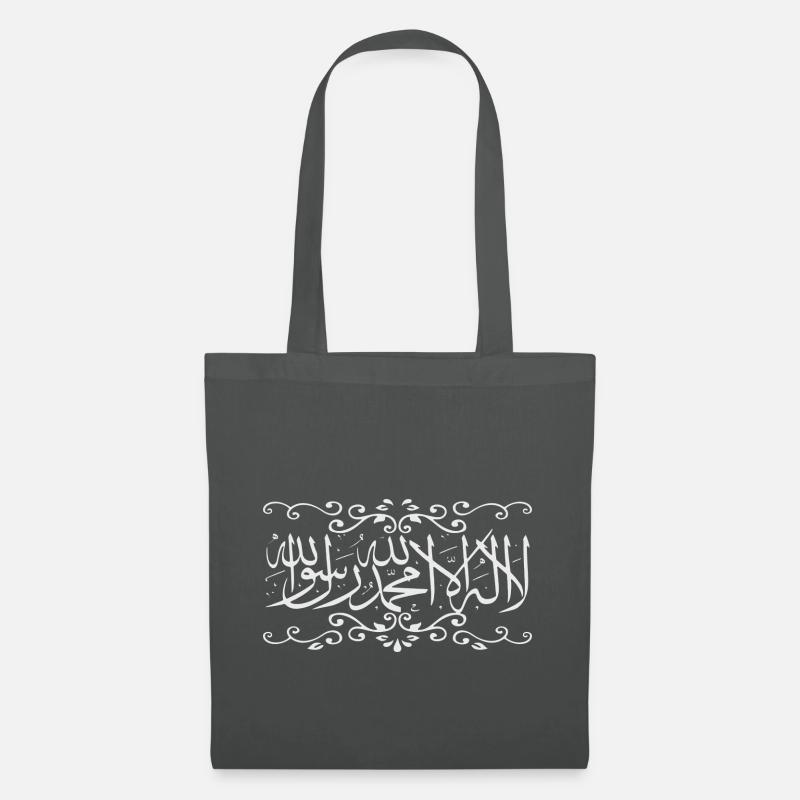 La illaha illa Allah Muhammad Rasul Allah - Stoffbeutel - Graphite