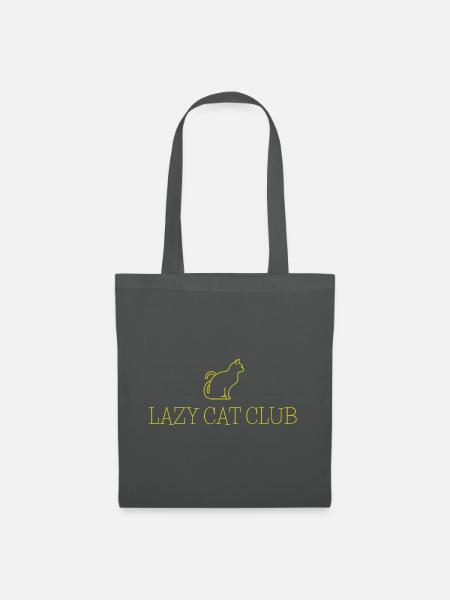 LAZY CAT CLUB - Stoffbeutel - Graphite