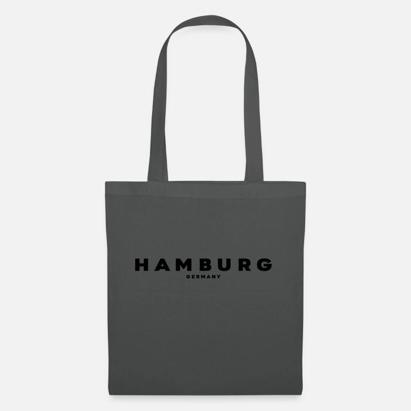 Hamburg - Stoffbeutel - Graphite
