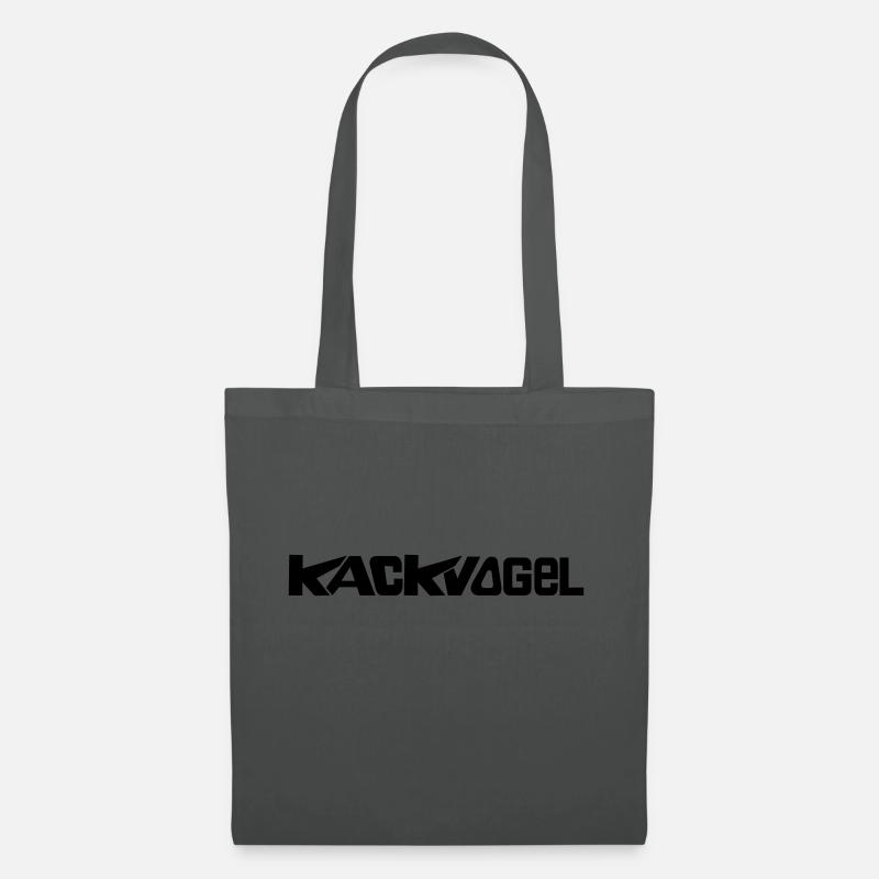 Kackvogel - Stoffbeutel - Graphite