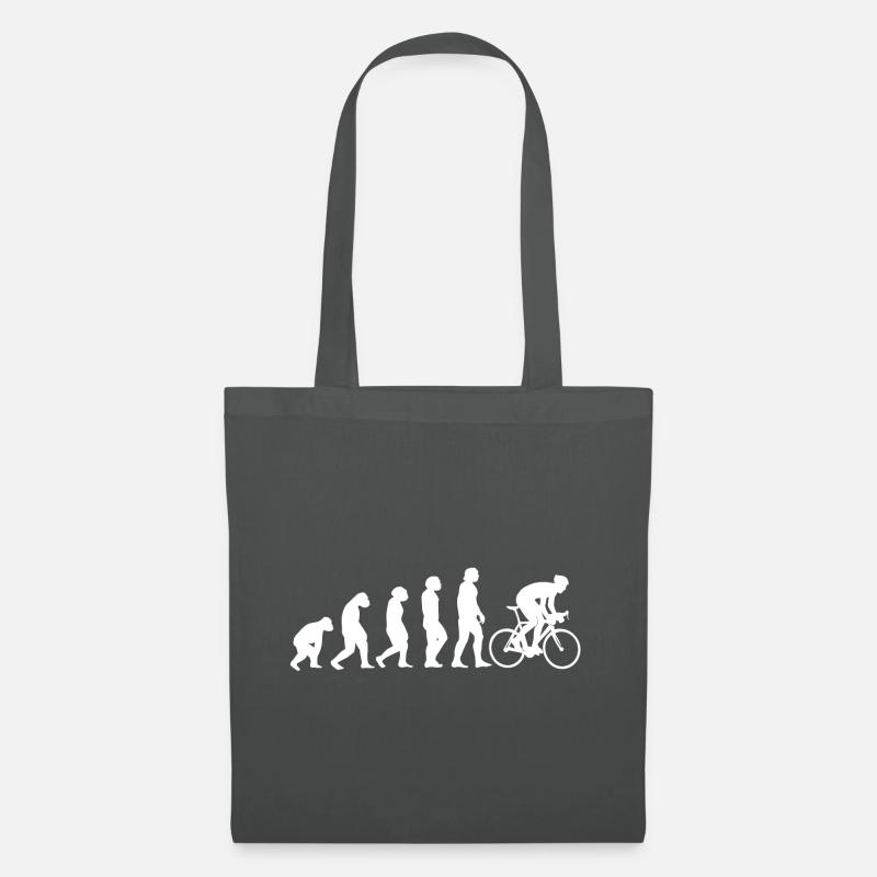 Cycling Cycling Cyclist Evolution - Tote Bag - graphite grey