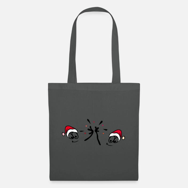 Weihnachten - Stoffbeutel - Graphite