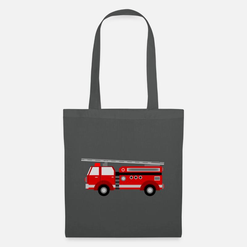 Feuerwehrauto - Stoffbeutel - Graphite