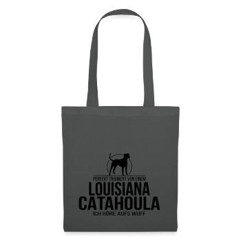 LOUISIANA CATAHOULA wuff - Stoffbeutel - Graphite - Vorne