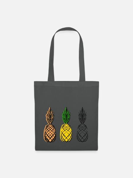 Ananas - Stoffbeutel - Graphite