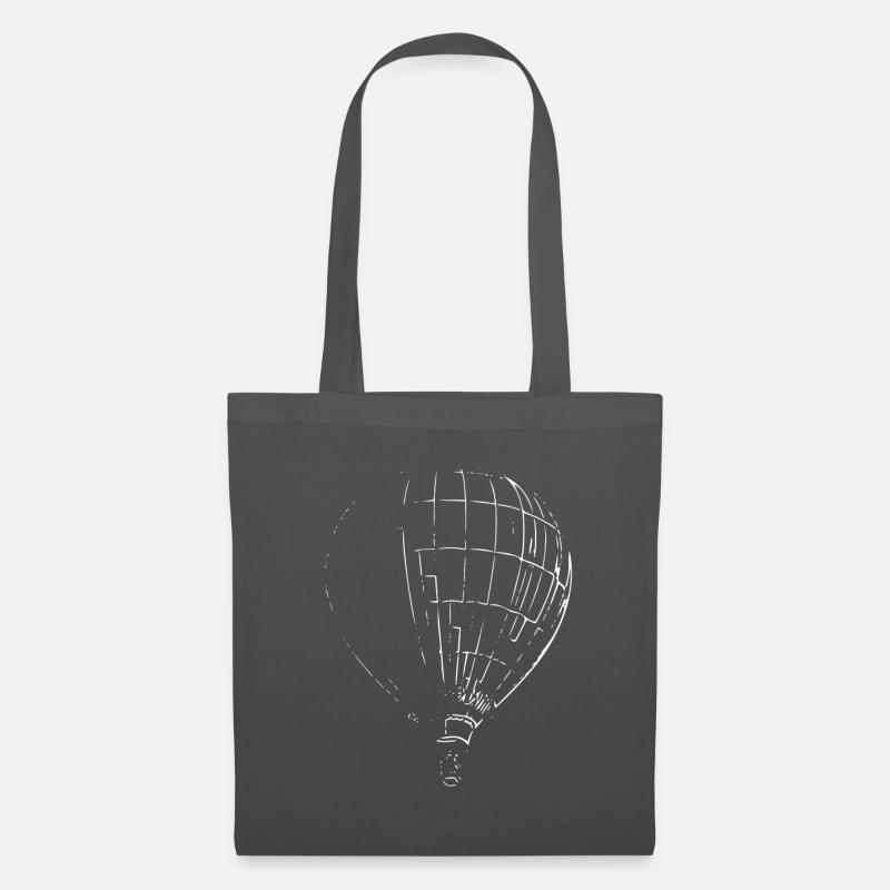 Heißluftballon - Stoffbeutel - Graphite