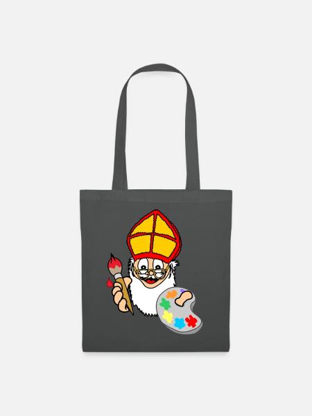 Sinterklaas-Farbe - Stoffbeutel - Graphite