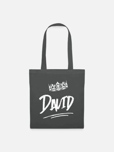 David - Stoffbeutel - Graphite