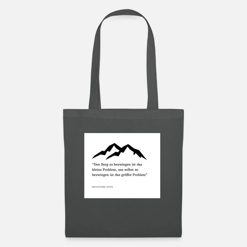 Motivations-Zitat - Stoffbeutel - Graphite