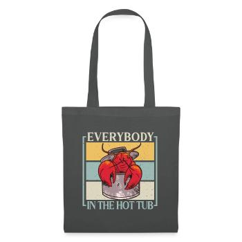 Everybody In The Hot Tub Funny Crawfish Crayfish - Tote Bag - graphite grey - Front