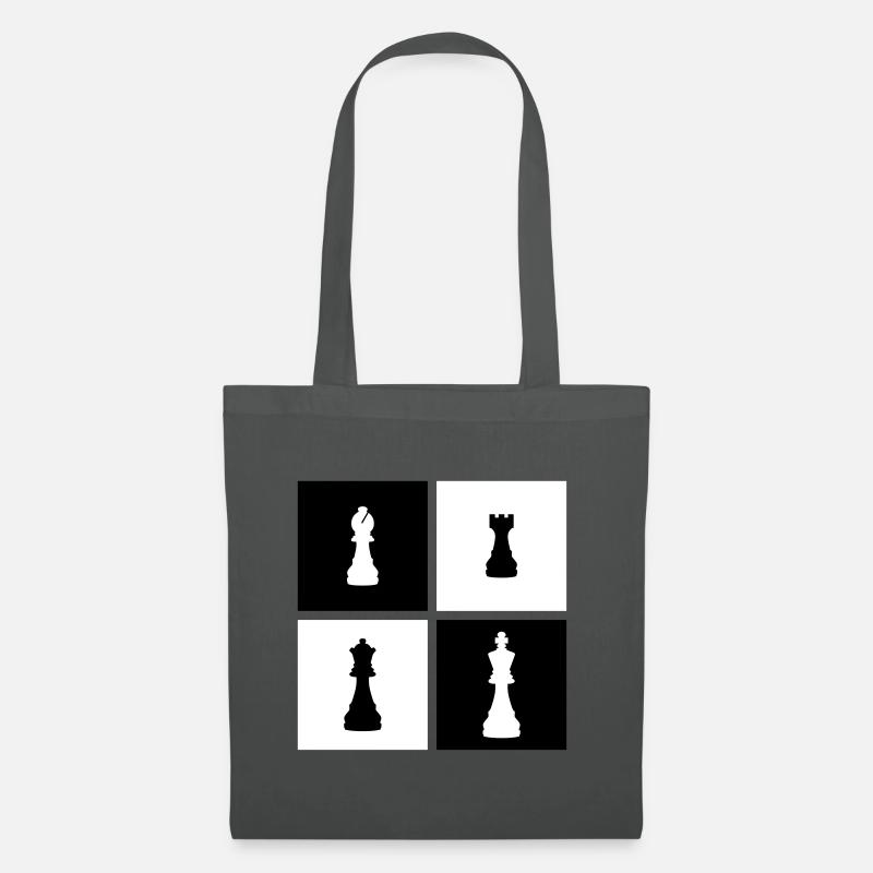 Schach - Stoffbeutel - Graphite
